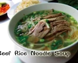 20. Vietnamese Beef Rice Noodle Soup / 越南牛肉粉
