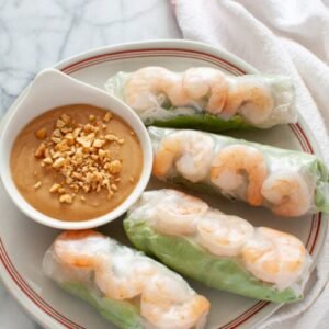 2. Vietnamese Cold Roll (with Peanut Sauce/4Pcs)